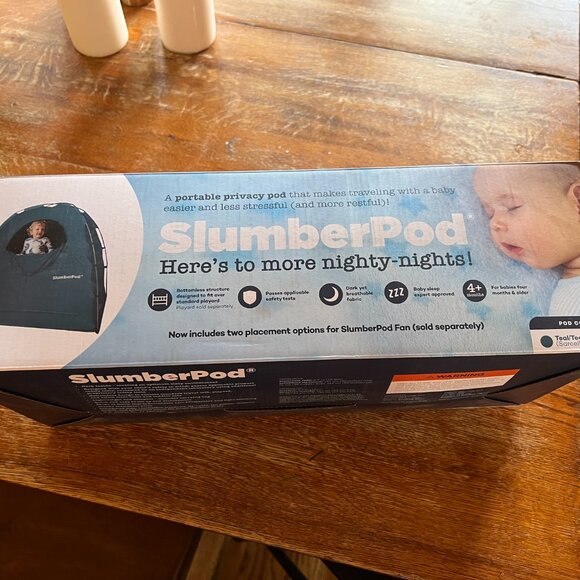 Teal SlumberPod Privacy Blackout Canopy Travel Sleep Space - Picture 10 of 10